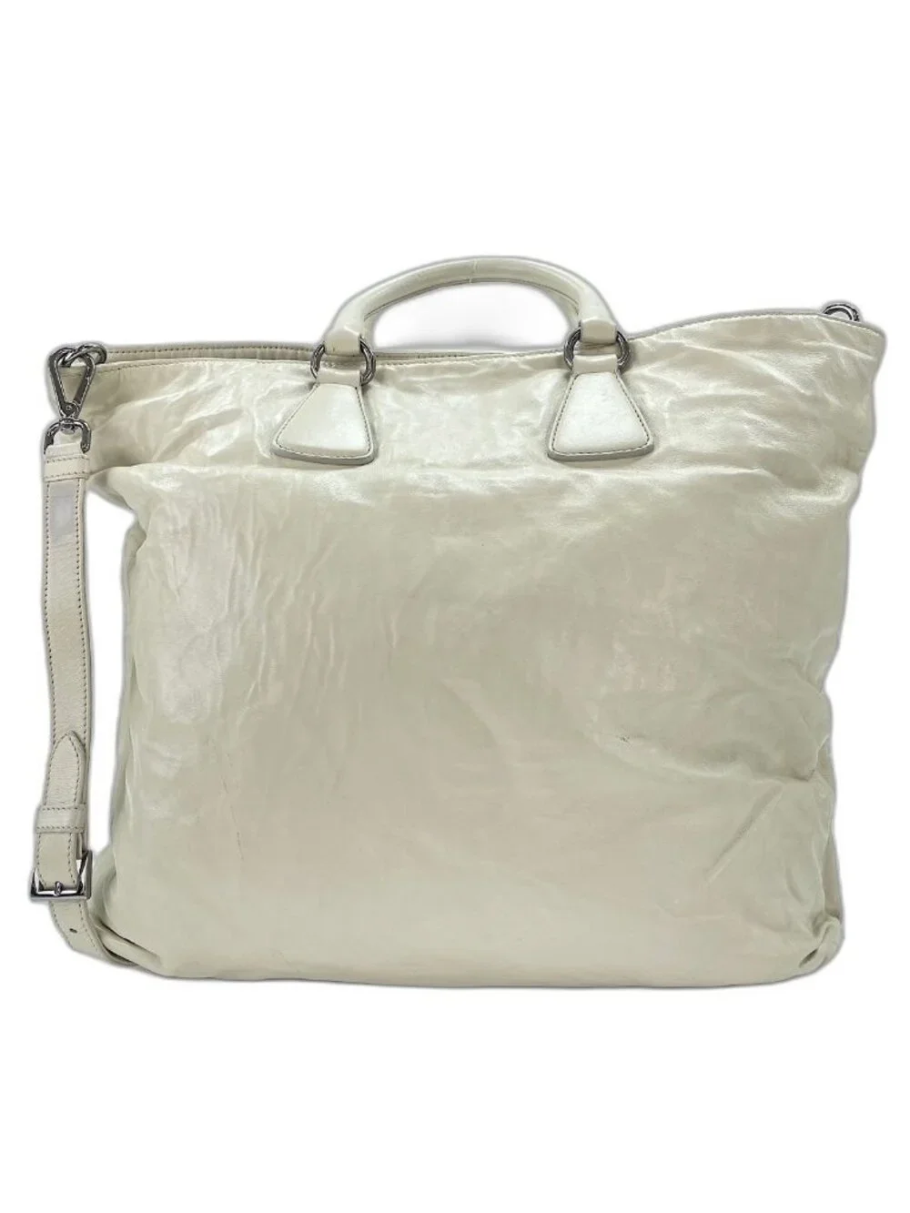 Prada Tote 2-Way White